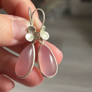 ROSE QUARTZ Elegant Pink Teardrop Earrings 🎁